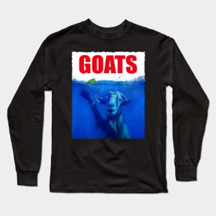 Caprine Charm Stylish Statement Tee for Goat Admirers Long Sleeve T-Shirt